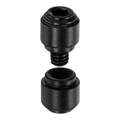 1 Set Titanium Folding Knife Thumb Studs Replacement Pocket Blade Screws, Black