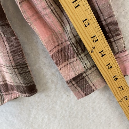 Sangtree Flannel Shirt Boys Pink 8-10 or 12-14 Plaid Long Sleeve Button Down - Picture 6 of 14