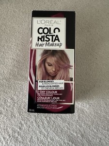 New Loreal Paris Colorista Hair Make-Up Temporary 1 Day Color Pink Violet Box