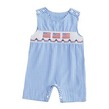 My First 4th of July Baby Boy Outfit American 6-12 Months Blue American Flag