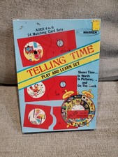 NIB Vintage 1970s Warren Telling Time Play and Learn Game COMPLETE