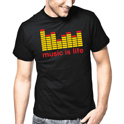 Music is Life DJ Club Dancefloor Dance Musik Music Sprüche Geschenk T-Shirt