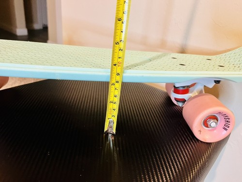 PLAYSHION Mini Cruiser 22" Teal Skateboard Pink Wheels Exc Cond - Picture 4 of 5