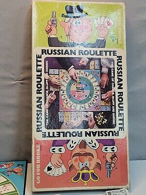 Vintage 1975 Russian Roulette Board Game, Complete & Great