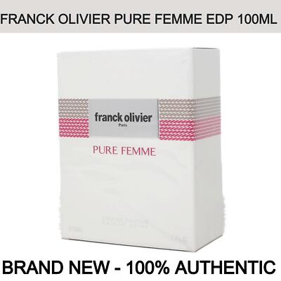Brand New Franck Olivier Pure Femme Women Spray 100ml/3.4 oz