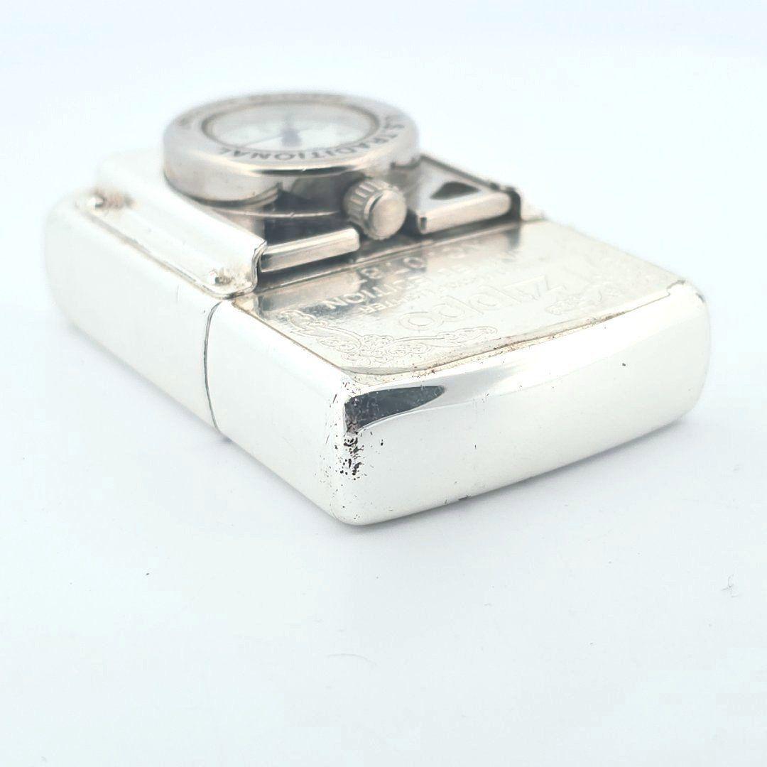 Time Lite Light Pocket Watch Clock Zippo Oil Lighter Limited