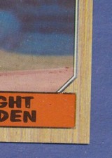 1987 Topps Dwight Gooden 130 New York Mets MISSING BLACK BORDER ERROR High Grade