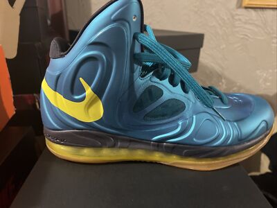 Rare Nike Air Max Hyperposite Tropical Teal Yellow Mens US Size 10 UK 9 EUR 44