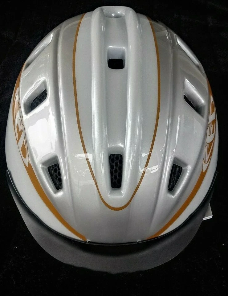 KED Basco Reithelm XXL 60 - 64 cm Silber-Caramel-Glossy sportliche Reitkappe neu - Bild 3 von 4