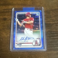 2020 Bowman Chrome Prospect Auto Blue Refractors #Cpaeri Erik Rivera 125/150 MLB