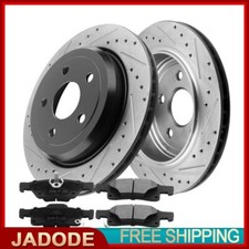 Rear Rotors And Brake Pads For Dodge Durango 2011-2023 Brake Disc Rotors Coated