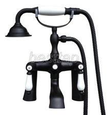 Oil Rubbed Bronze Bathtub Faucet Clawfoot Tub Filler Shower Mixer Tap stf504