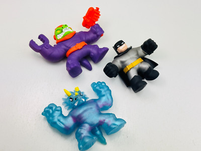 3pc Lot Moose Heroes of Goo Jit Zu Squishy Action Figure Batman Standard Size