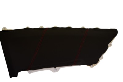 Insert Door Panel Synthetic Leather for Honda Civic Coupe 12-15 Red Stitch