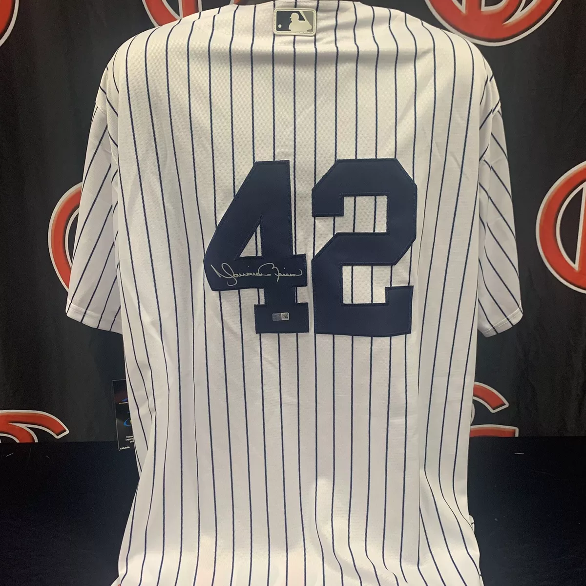 Mariano Rivera Signed NewYork Yankees Nike Pinstripe Authentic Jersey  Steiner CX