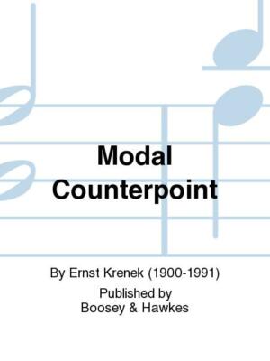 Modal Counterpoint Questions Modal Counterpoint In the Style of the Sixteenth Century Book 048007731 ...