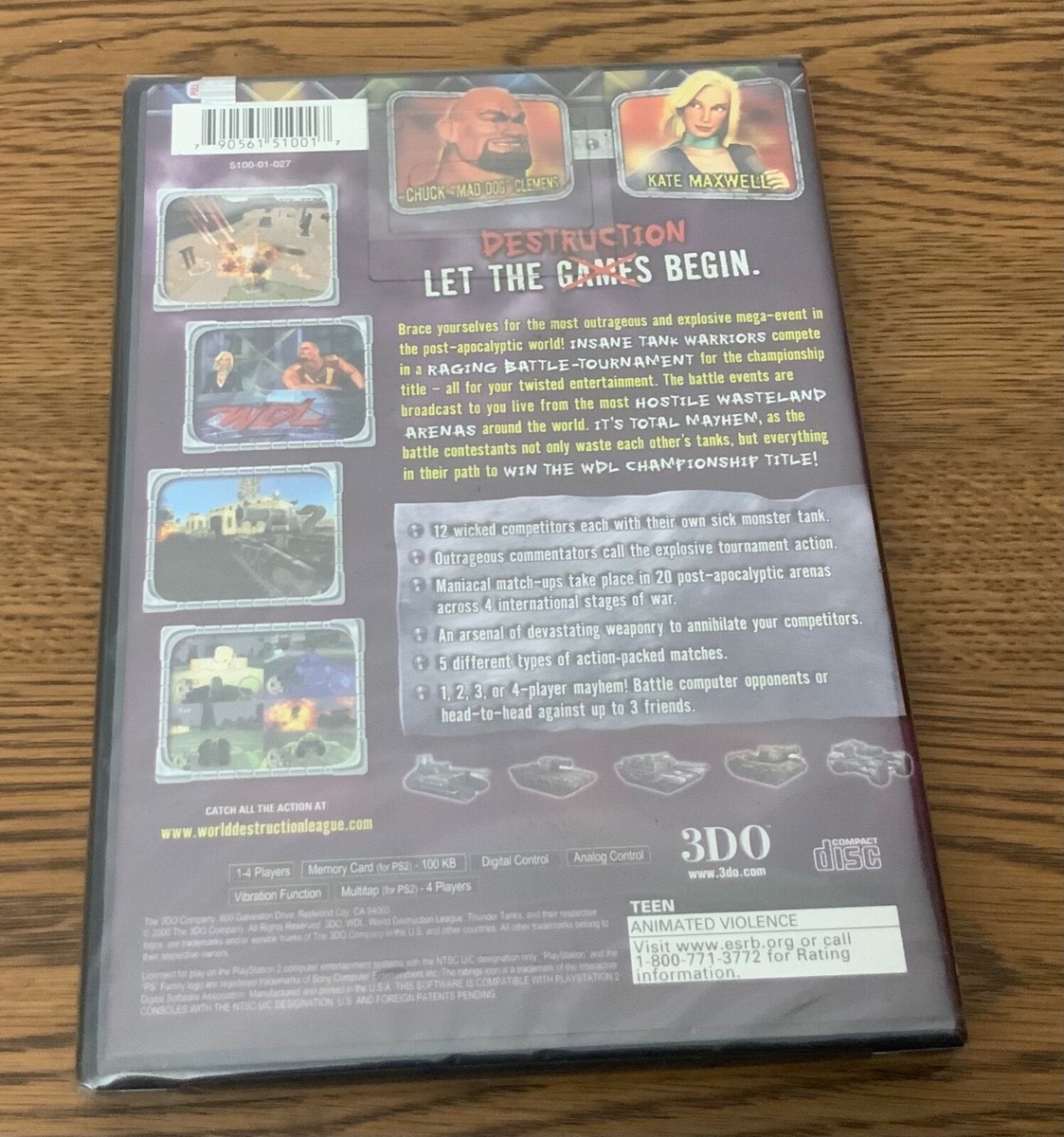 WDL World Destruction League Thunder Tanks (PlayStation 1 PS1)CGC 9.8 A+ Sealed 790561509813