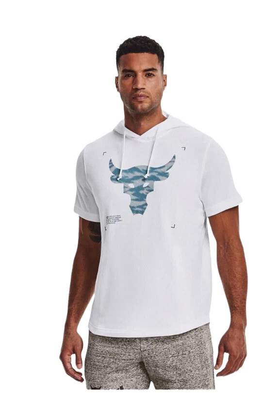 Men's Under Armour Project Rock Terry Short Sleeve Hoodie White 1370465 Size XL
Opens in a new windo