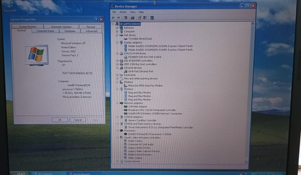 Acer Travelmate 4100 and 4500 Laptop Notebook 15.4” XP Office **TWO Laptops** - Image 3 of 4