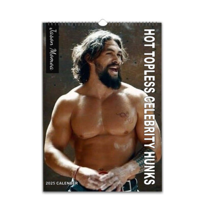 Hot Celebrity Topless Hunks 2026/27 personalisierter Kalender Startmonat wählbar