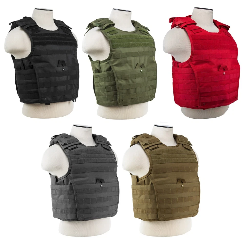 NcSTAR CVPCVX Expert Plate Carrier Tactical Modular MOLLE Ballistic Vest XS-4XL