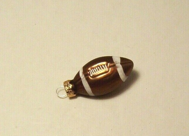 Christmas Ornament Football Sports Miniature