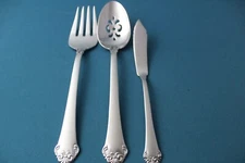 3pc Serving Pierced Fork Butter Oneida PRINCETON 18/10 Stainless China