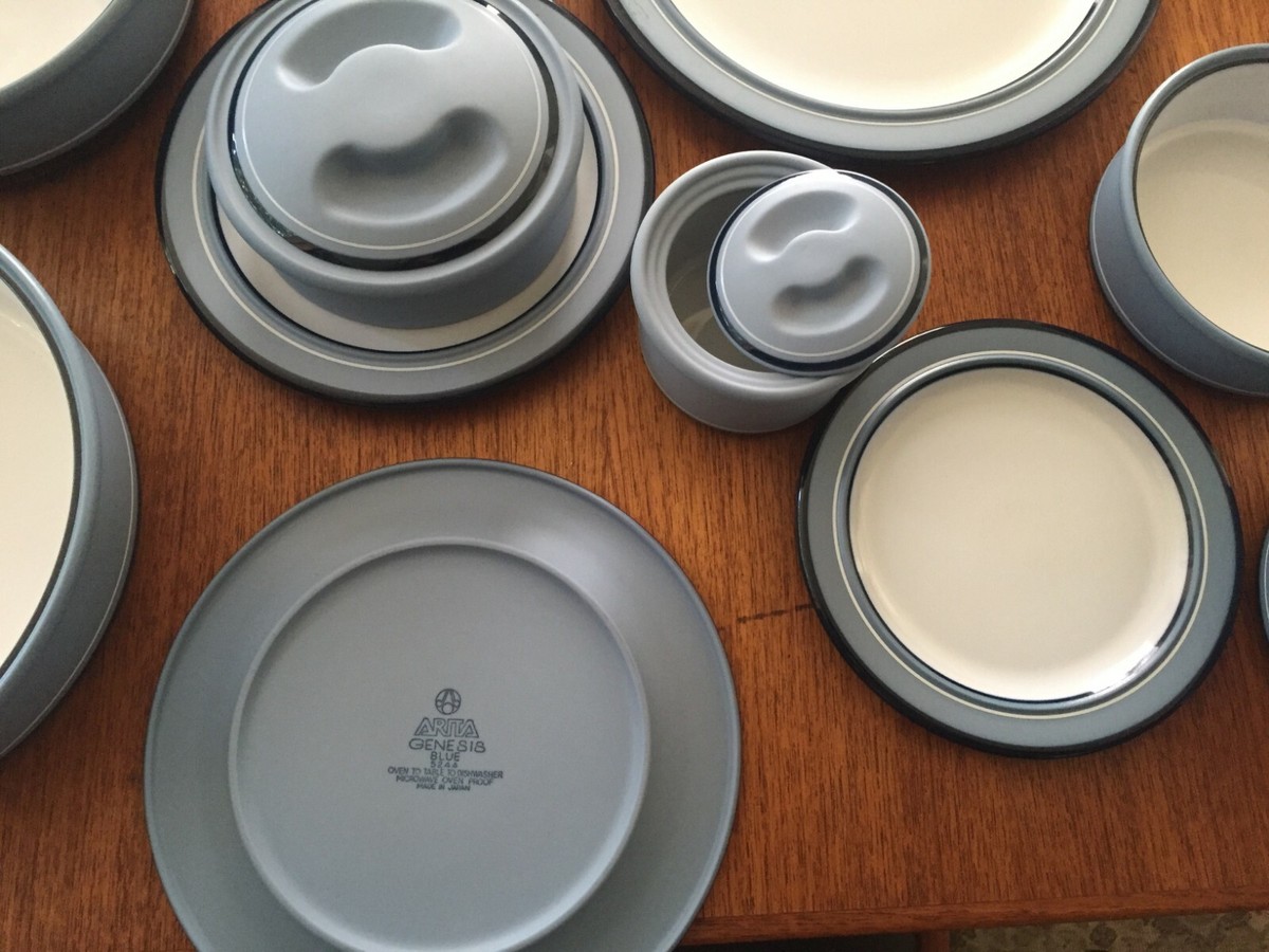 夫コレ　ARITA GENESIS STONE WEAR Arita Genesis Blue 5244 60-piece stoneware service (sold singly or