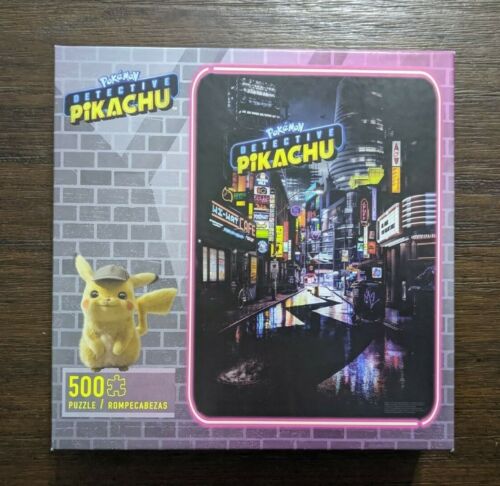 Puzzle 2019 Buffalo Games 500 PC/Pokemon/""Detective Pikachu"" COMPLETO - Foto 1 di 3