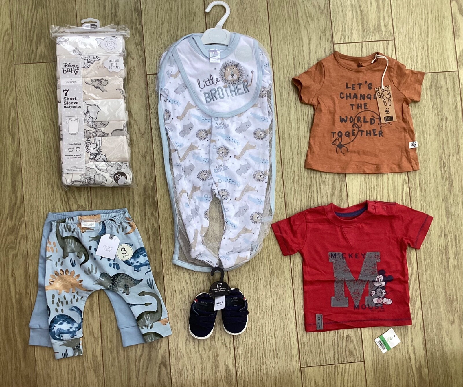 Baby Boy Bundle 36 Months 2 Trousers 7 Vests Sleepsuit 2 Tshirts