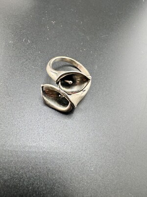 Israel PZ 925 Sterling Silver Lily Flower Ring Size