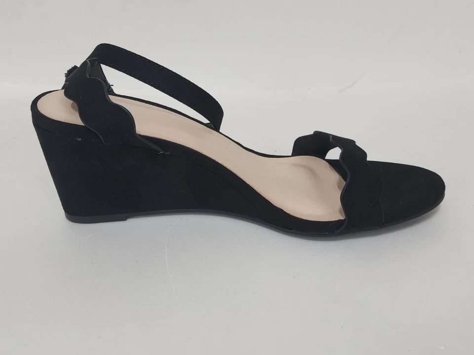 Женские сандалии Journee Collection Loucia на танкетке размер 8 черные - Изображение 3 из 4