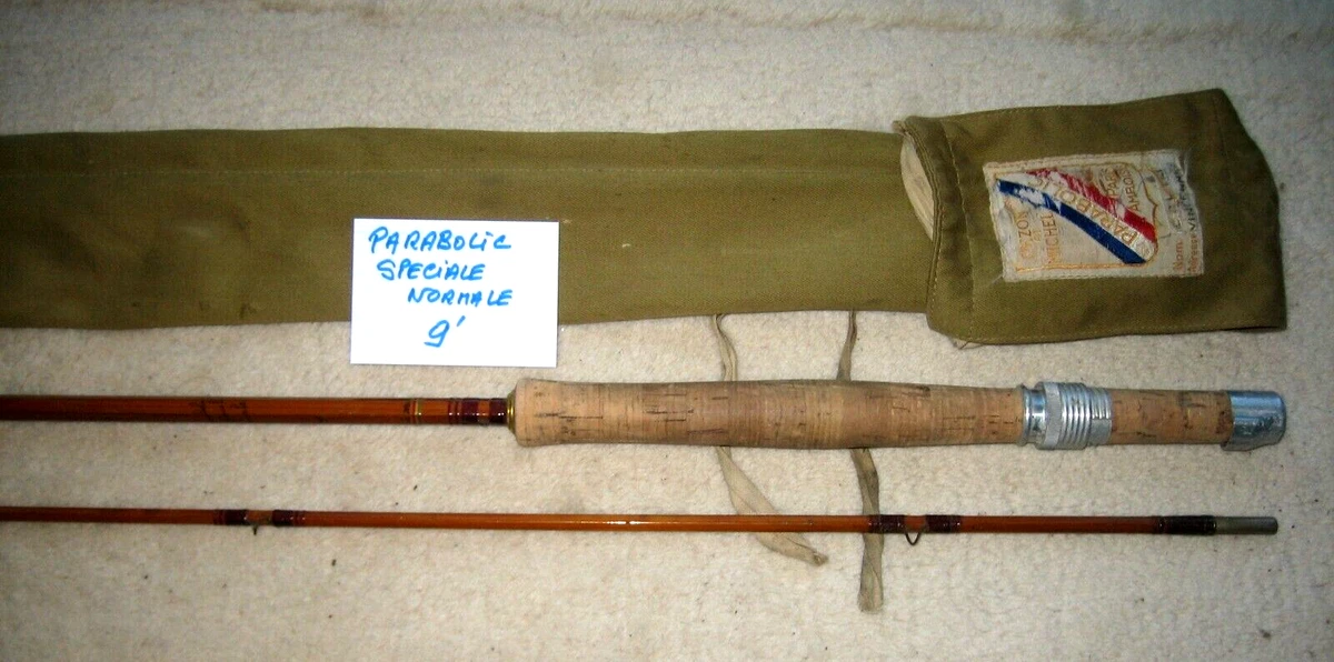 Ancien Paysan Canne à Pêche à La Mouche Pezon & Michel Ancienne – Modèle F-ly 8p1/2, Très Bon état Canne Pezon Michel Ancienne