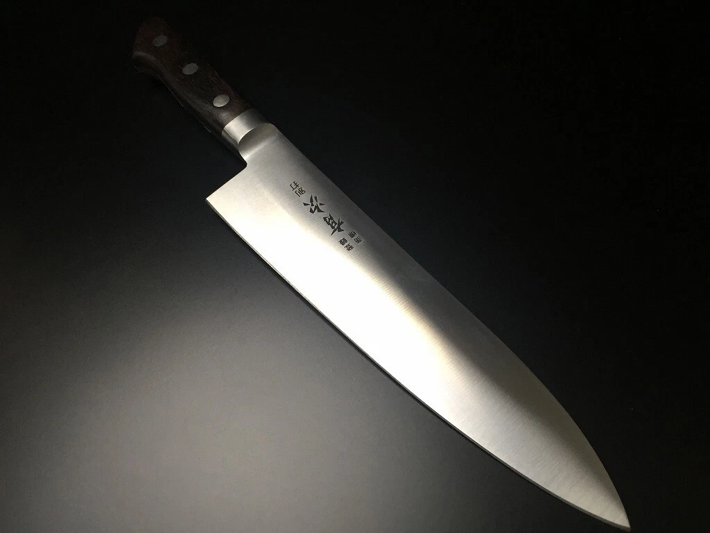Japanese Chef's Knife ARITSUGU Western Deba Carbon Steel 240 mm 9.44" Saya Case