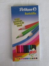 Pelikan Buntstifte 12 Farben Werbung mit Ariel Rarität Unverkäufliches Warenmust