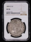 1895 O Morgan Silver Dollar NGC VF-35