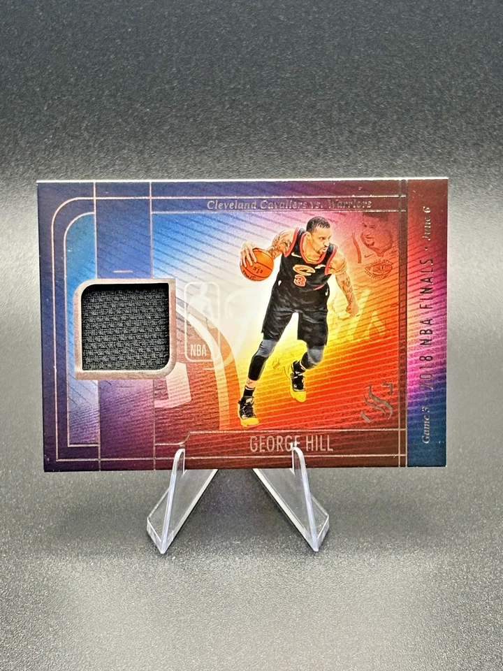 Parche usado del juego de las finales de la NBA Panini Silhouette George Hill 2024-25 6/06/2018  Foto 2 de 4