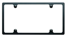 BILLET SPECIALTIES License Plate Frame Slim Line Black BLK55020