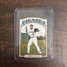 2021 Topps Heritage #72DC-25 KEBRYAN HAYES Die-Cut RC MINI RC 1972 - Pirates