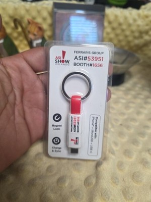 inCharge Portable Charger Cable Keychain compatible w/ IPhone + MicroUSB + USB-C