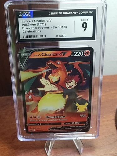 CGC 9 Lance's Charizard V SWSH133 Celebrations Black Star Promo Pokemon Card