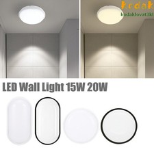 Outdoor LED Wall Light Round/Oval Waterproof Wall Light Sconce Ceiling Lamp