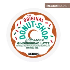 Lot 80ct Kcup Original Donut Shop Frosted Gingerbread Latte Coffee Pod FreeShip
