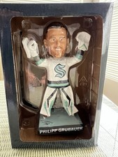 2025 PHILIPP GRUBAUER BOBBLEHEAD Seattle Kraken 3/4/2025 SGA IN HAND