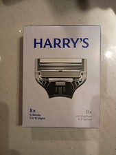 Harry's Men's 5-Blade Razor Blade Refills, 8 Cartridges Count NEW SEALED