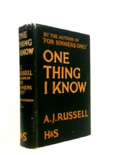 One Thing I Know (A J Russell - 1933) (ID:990...