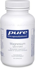 Pure Encapsulations Magnesium Glycinate Supplement 120mg - 90 Capsules 1.85 per thousand milligrams