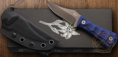 Auxiliary Manufacturing Bowie Fixed Knife 3'' 14C28N Steel Blade Micarta Handle