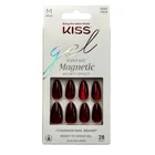 Kiss Gel Fantasy Magnetic Velvety Effect FMA10 Red Medium Almond