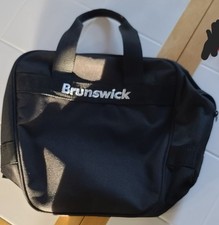 NEW BRUNSWICK BLACK CANVAS BOWLING BAG-NEVER USED-GREAT LIGHT BAG-FAST SHIPPING